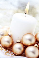 Image showing Christmas candle