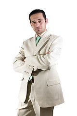 Image showing Businessman posing with his arms crossed