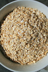 Image showing Oats in a Bowl