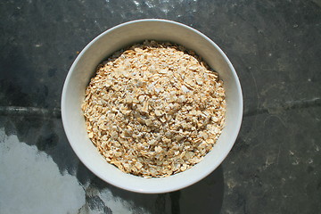 Image showing Oats in a Bowl