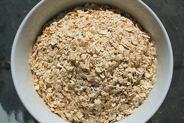 Image showing Oats in a Bowl