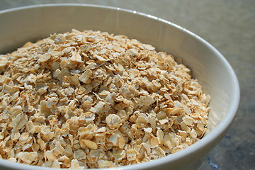 Image showing Oats in a Bowl