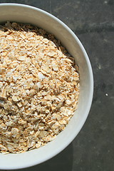 Image showing Oats in a Bowl