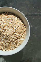 Image showing Oats in a Bowl