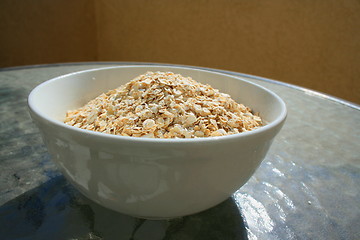 Image showing Oats in a Bowl