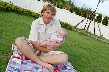 Image showing Father and son.