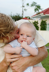 Image showing Father and son.