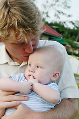 Image showing Father and son.