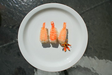 Image showing Shrimp Sushi