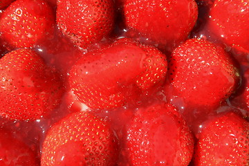 Image showing Strawberries in Jelly