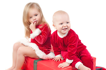 Image showing Christmas babies
