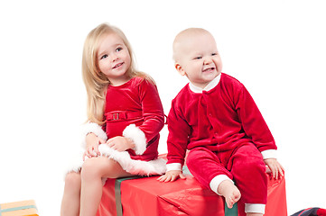 Image showing Christmas babies