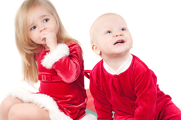 Image showing Christmas babies