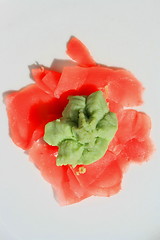 Image showing Wasabi and Sushi Ginger