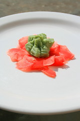 Image showing Wasabi and Sushi Ginger