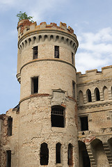 Image showing Old gothic tower