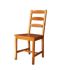 Image showing wooden chair isolated