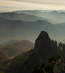 Image showing mountains in fog