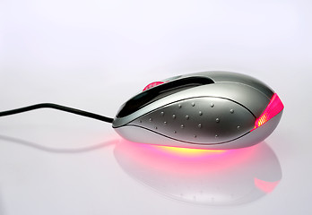 Image showing Optical mouse and reflection