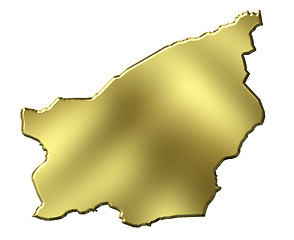 Image showing San Marino 3d Golden Map