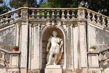 Image showing Architecture detail in Ajuda Garden in Lisbon, Portugal