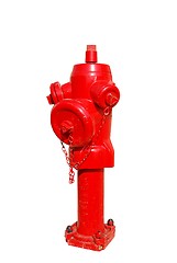Image showing Red fire hydrant isolated on a white background
