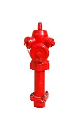 Image showing Red fire hydrant isolated on a white background