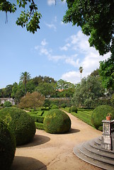 Image showing Enchanted Ajuda garden in Lisbon, Portugal