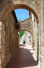 Image showing Tuscan lane