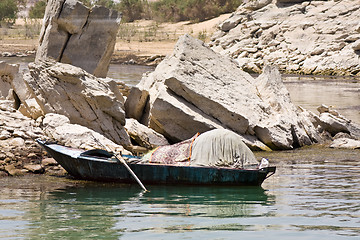 Image showing Boat on Lake Nasser