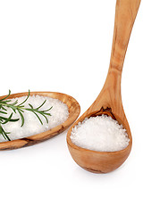 Image showing Sea Salt and Rosemary Herb