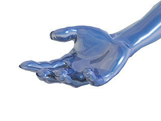 Image showing chrome metal hand