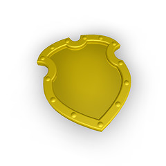 Image showing golden shield