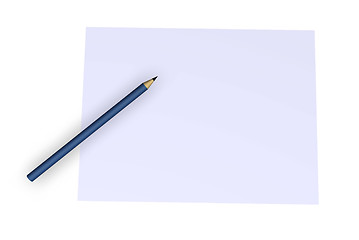 Image showing pencil and paper