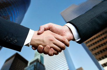 Image showing business hand shake