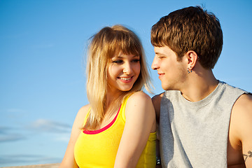 Image showing Young couple in love