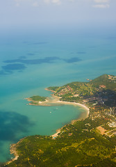 Image showing aerial view of samui island