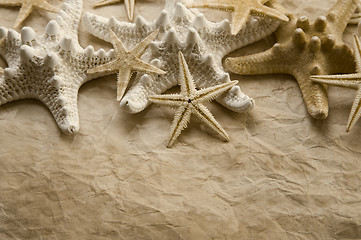 Image showing Starfish on Old Paper