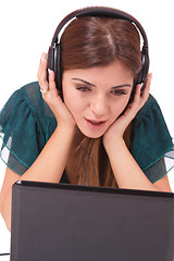 Image showing  Listening to Music