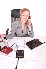 Image showing young attractive business woman