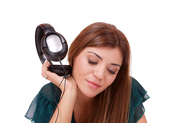 Image showing  Listening to Music