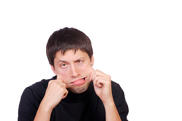 Image showing happy young casual man portrait