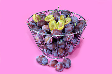 Image showing Fresh plums