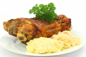 Image showing Bavarian knuckle of pork