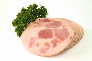 Image showing Sausage slices