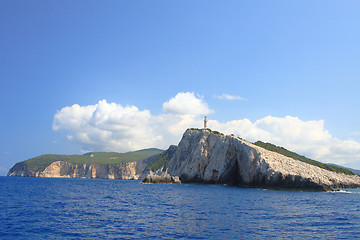 Image showing Lighthouse on the Ionian island of Lefkas