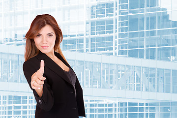Image showing young attractive business woman