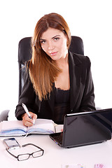 Image showing young attractive business woman