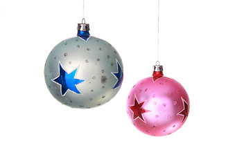 Image showing vintage christmas balls