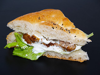 Image showing pitta burger